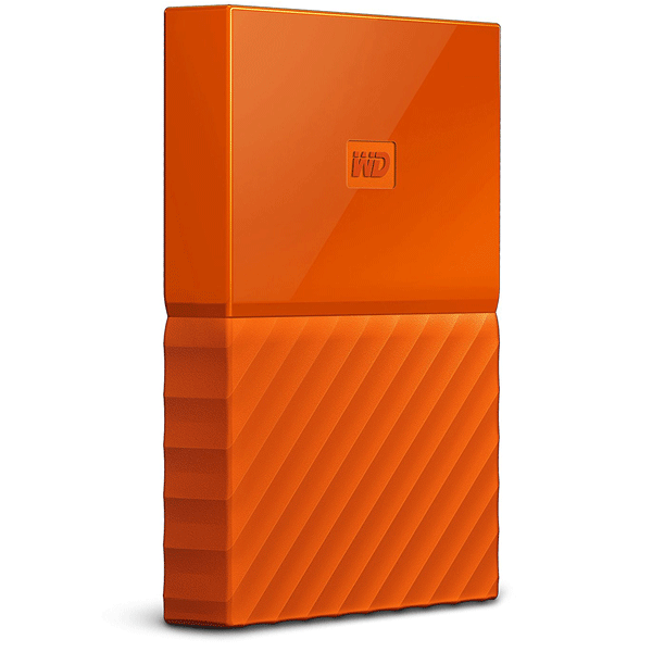 WD My Passport 1TB USB 3.0 Portable External Hard Drive (Orange)